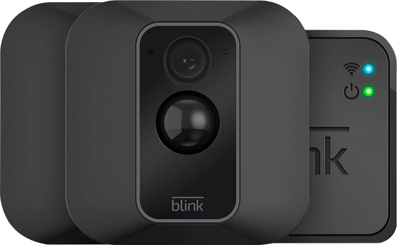 Front. Blink - XT2 2-Camera Indoor/Outdoor Wire-Free 1080p Surveillance System - Black.