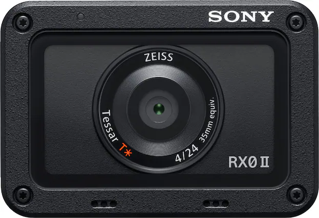 Front. Sony - RX0 II 15.3-Megapixel Digital Camera - Black.
