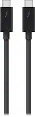 Front. Belkin - 2.6' Thunderbolt Cable - Black.
