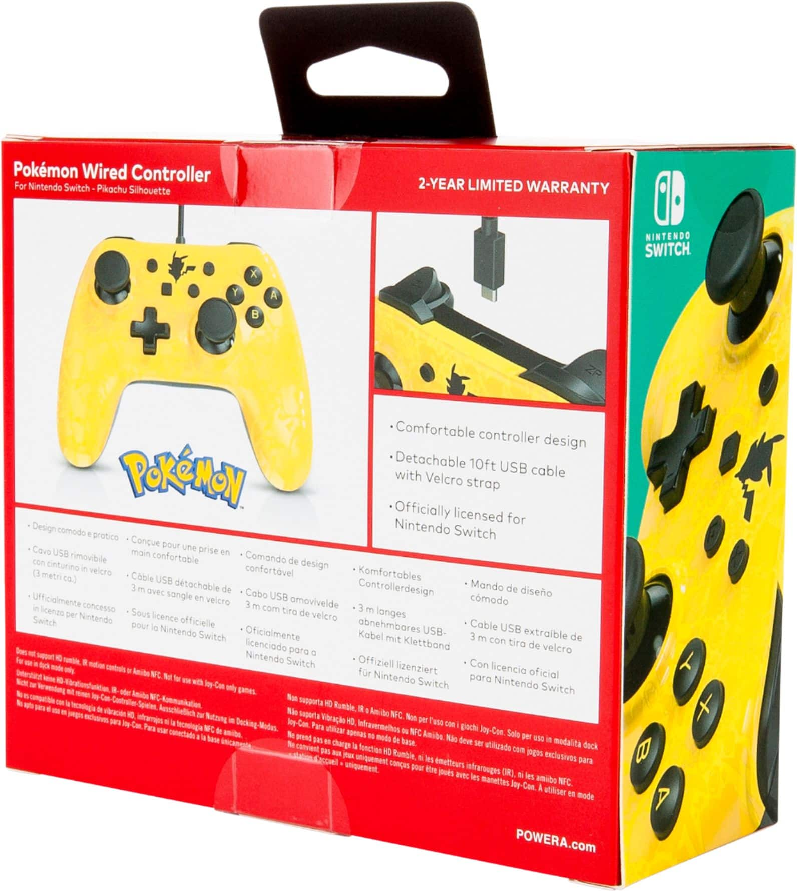 Power A YELLOW POKEMON XBOX CONTROLLER 1511623-01 VGC