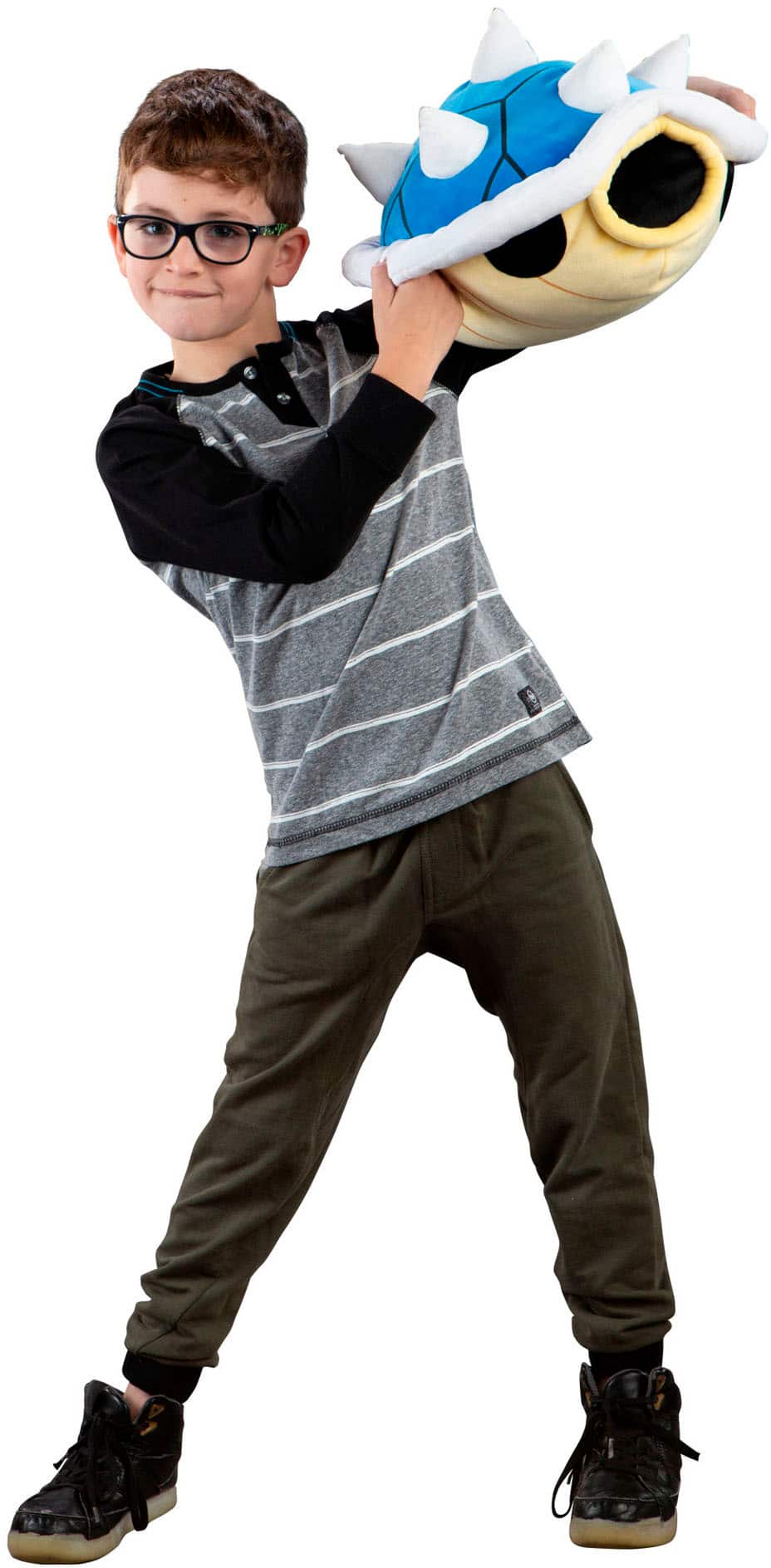 Alt View 11. TOMY - Club Mocchi Mocchi - 15-inch Mario Kart Blue Spiny Shell Mega Plush.