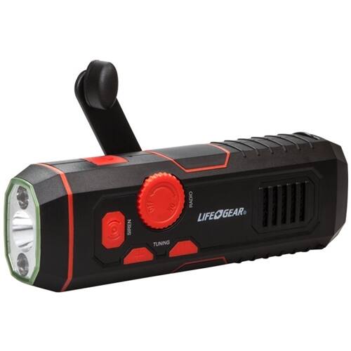 Alt View 13. Life+Gear - Stormproof 30 Lumen LED Flashlight - Black/red.