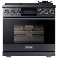 Dacor - 5.4 Cu. Ft. Freestanding Gas Convection Range - Graphite Stainless Steel - Front_Standard