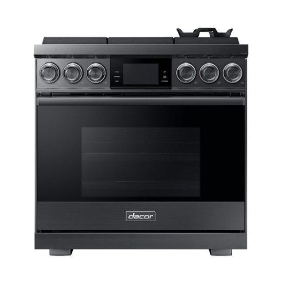 Dacor – 5.4 Cu. Ft. Slide-In Gas Convection Range – Graphite Stainless Steel
