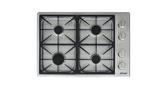 Dacor - Professional 30" Built-In Gas Cooktop with 4 burners with SimmerSear™ , Liquid Propane - Silver Stainless Steel - Front_Zoom