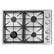 Alt View 11. Dacor - Professional 30" Built-In Gas Cooktop with 4 burners with SimmerSear™ , Liquid Propane - Silver Stainless Steel.