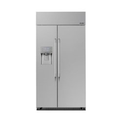 Dacor - Professional 24 Cu. Ft. Side-by-Side Built-In Refrigerator - Stainless steel - Front_Zoom