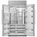 Alt View Zoom 12. Dacor - Professional 24 Cu. Ft. Side-by-Side Built-In Refrigerator - Stainless steel.