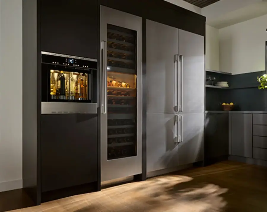 Alt View 15. Dacor - 100-Bottle Panel Ready Built-In Triple Zone Wine Cellar with Precise Cooling and Push-to-Open Door - Custom Panel Ready.