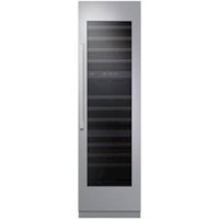 Dacor - Modernist Collection 24" Front Panel Kit for Select Integrated Wine Cellars - Silver stainless steel - Front_Standard