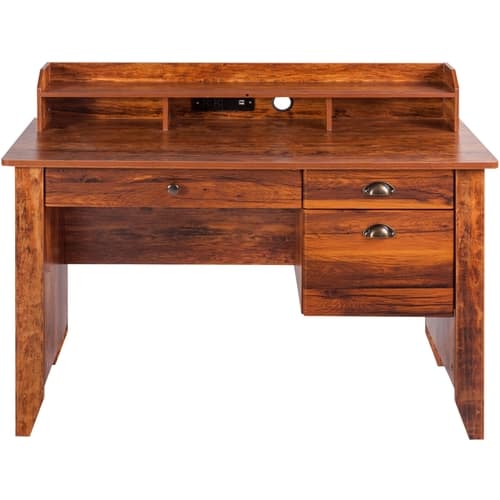OneSpace - Eleanor Executive Computer Desk - Cherry