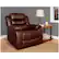 Alt View 12. Relaxzen - Oscar PU Coated Leather Recliner - Brown.
