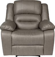 Relaxzen - Lincoln Massage Recliner - Gray - Front_Zoom