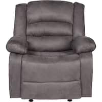 Relaxzen - Longstreet Massage Recliner - Charcoal - Front_Zoom
