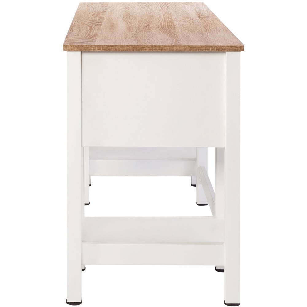 Angle View: OneSpace - Magnolia Rectangular Rustic 2-Drawer Table