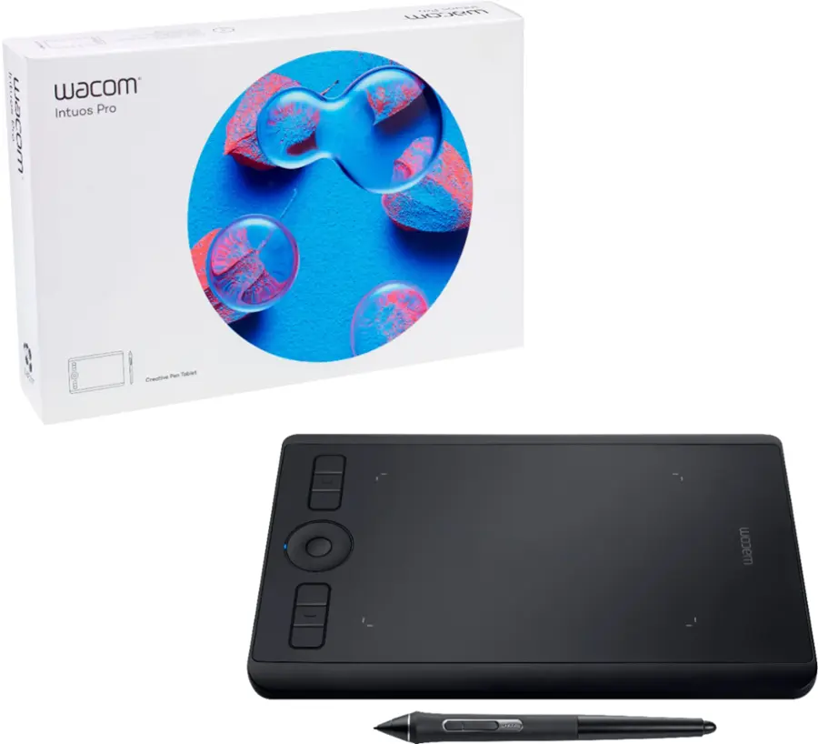 Wacom Refurbished Excellent Intuos Pro Small Graphics Tablet Black
