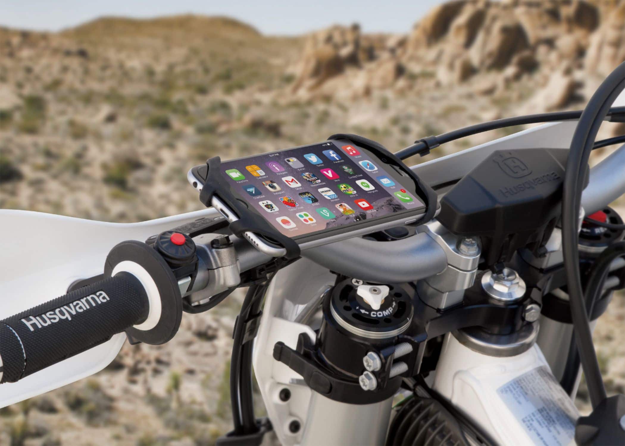 Alt View 12. Scosche - MagicMOUNT Handlebar Bike Holder for Mobile Phones - Black.