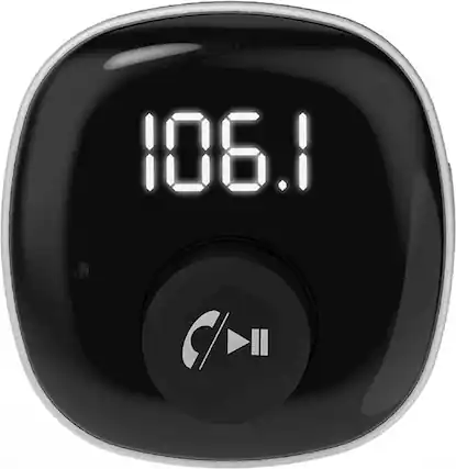 Front. Scosche - BTFREQ Bluetooth FM Transmitter Hands Free Car Kit w/ Dual USB ports - Black.