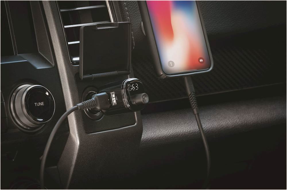 Scosche Universal Bluetooth Hands-Free Car Kit with FM Transmitter and 10-W