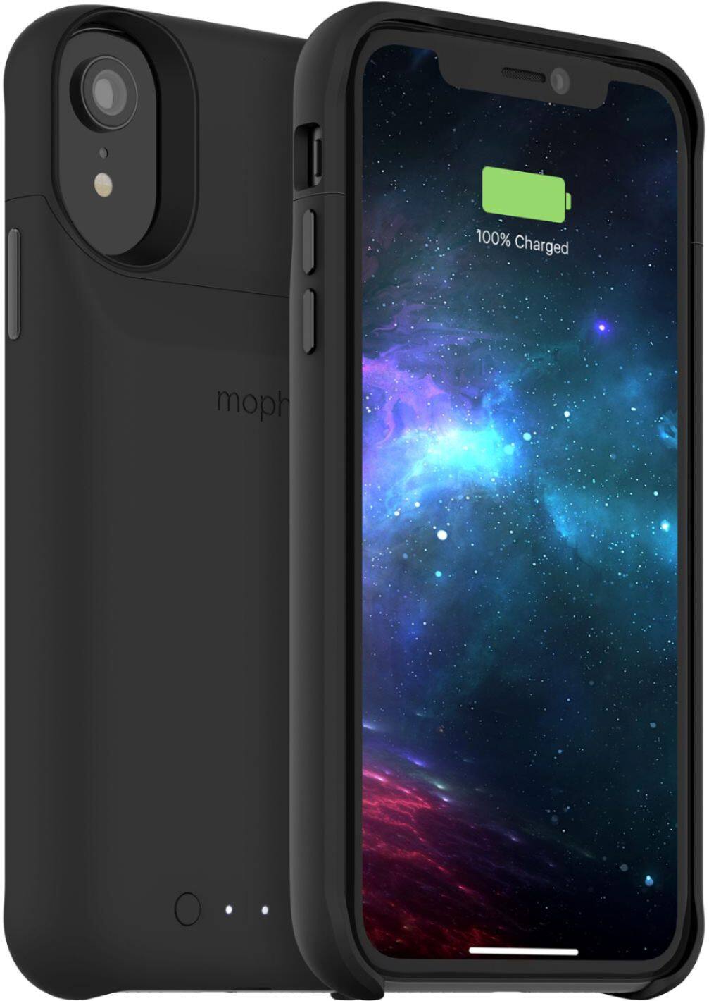 Alt View 11. mophie - Juice Pack access External Battery Case with Wireless Charging for Apple® iPhone® XR - Black.
