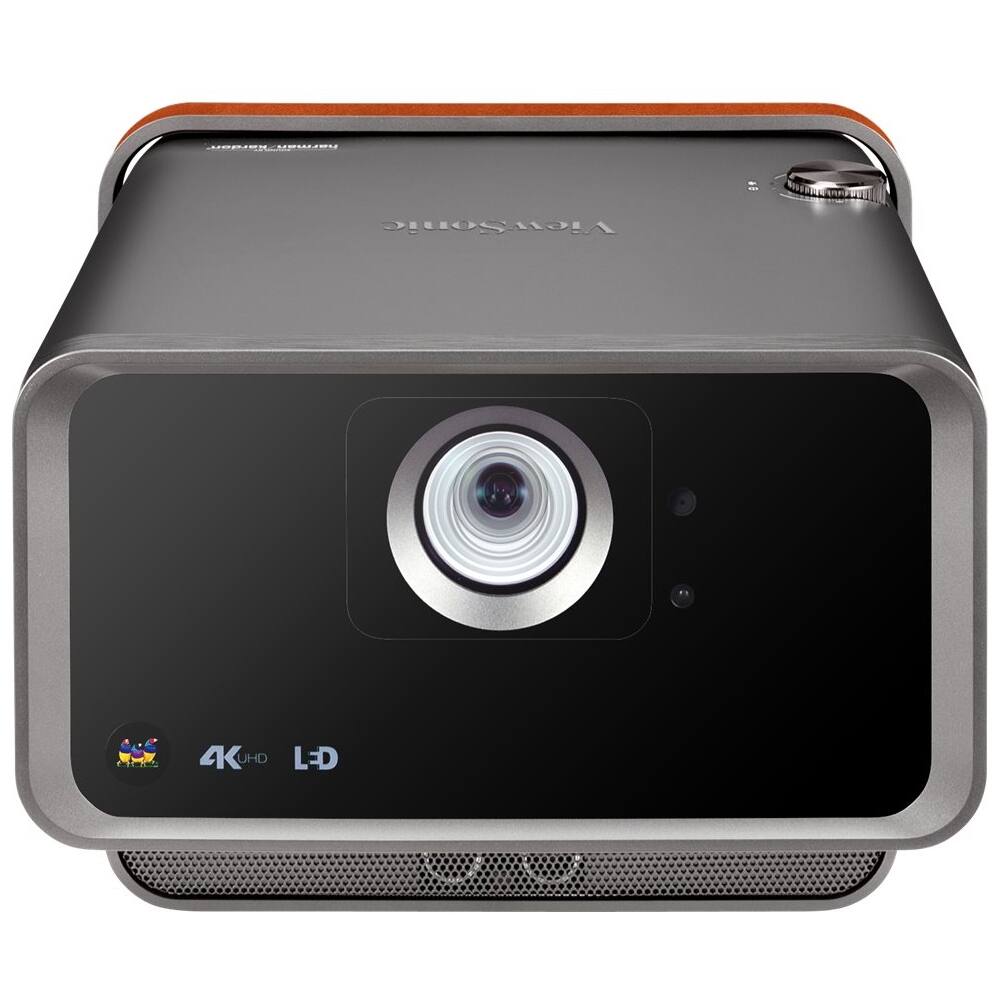 Front. ViewSonic - X10-4K 4K Wireless Smart DLP Projector - Gray.