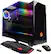 Front. CyberPowerPC - Gaming Desktop - AMD Ryzen 3-Series - 8GB Memory - NVIDIA GeForce GT 1030 - 1TB Hard Drive + 120GB Solid State Drive - Black.