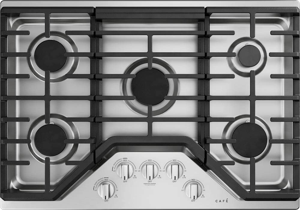 Front. Café - 30" Gas Cooktop, Customizable - Stainless Steel.