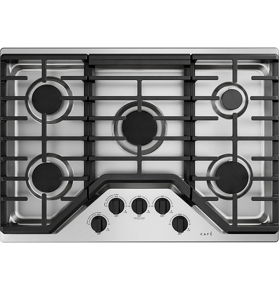Alt View 25. Café - 30" Gas Cooktop, Customizable - Stainless Steel.