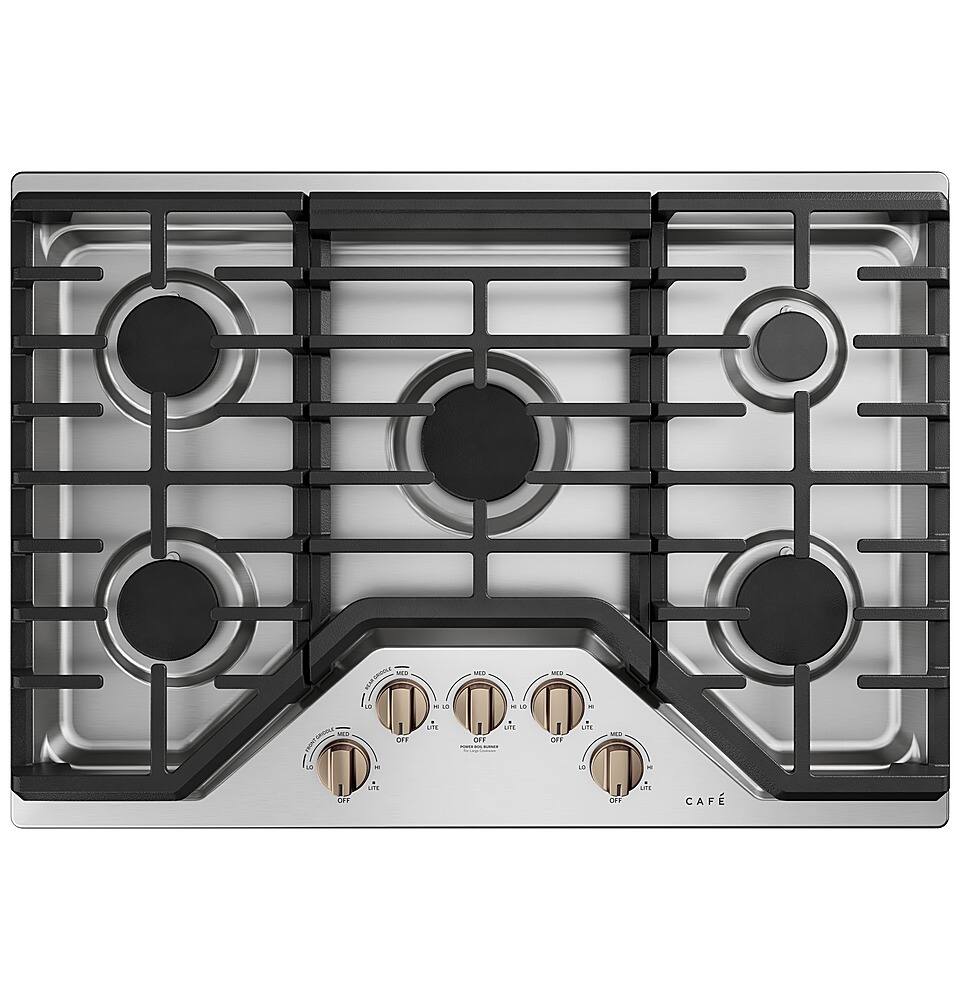Alt View 26. Café - 30" Gas Cooktop, Customizable - Stainless Steel.