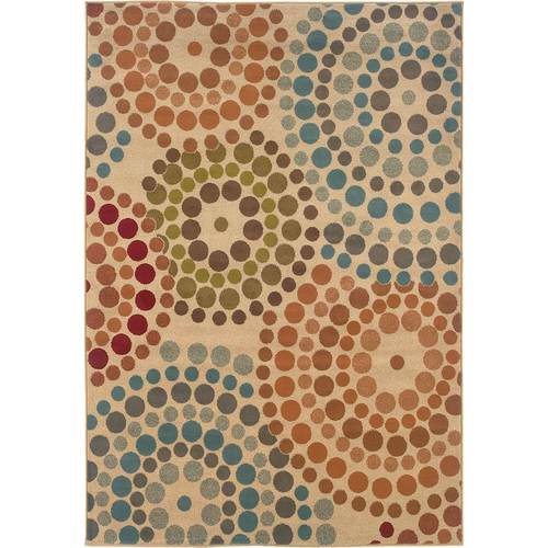 Noble House - Whalan Abstract 5' x 7'6" Rug - Beige/Multi-Colored