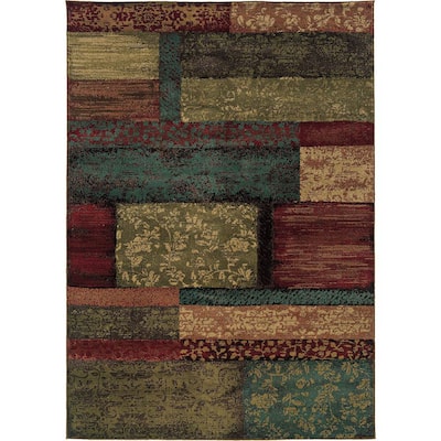 Noble House - Sheldon Floral 7'10" x 10' Rug - Brown/Multi-Colored