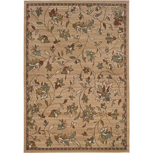 Noble House - Bartlett Floral 5' x 7'6" Rug - Gold/Brown