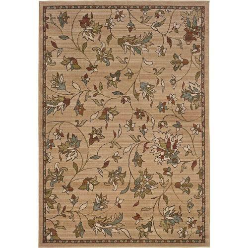 Noble House - Bartlett Floral 5' x 7'6" Rug - Gold/Brown