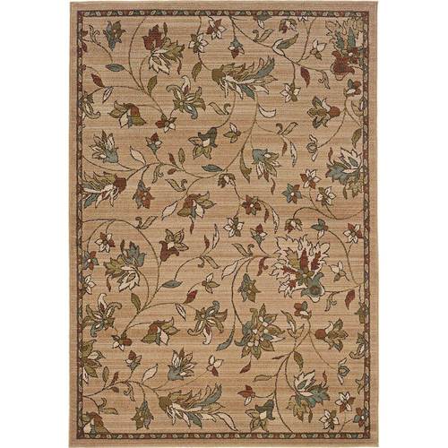 Noble House - Bartlett Floral 7'10" x 10' Rug - Gold/Brown