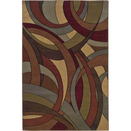 Noble House - Ozark Abstract 5' x 7'6" Rug - Brown/Multi-Colored