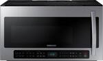 Samsung - 2.1 Cu. Ft. Over-the-Range Fingerprint Resistant Microwave with Sensor Cooking - Stainless steel - Front_Standard