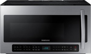 Samsung - 2.1 Cu. Ft. Over-the-Range Microwave with Sensor Cook - Stainless steel - Front_Zoom