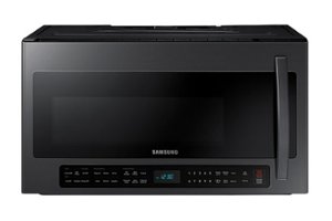 Samsung - 2.1 Cu. Ft.  Over-the-Range Microwave with Sensor Cook - Black Stainless Steel - Front_Zoom