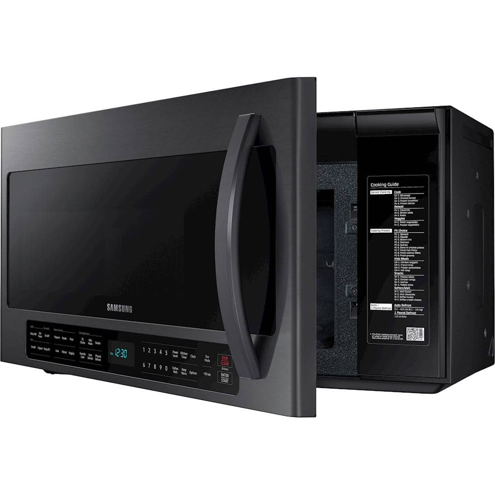 samsung 2.1 cu ft over the range microwave me21r7051sg