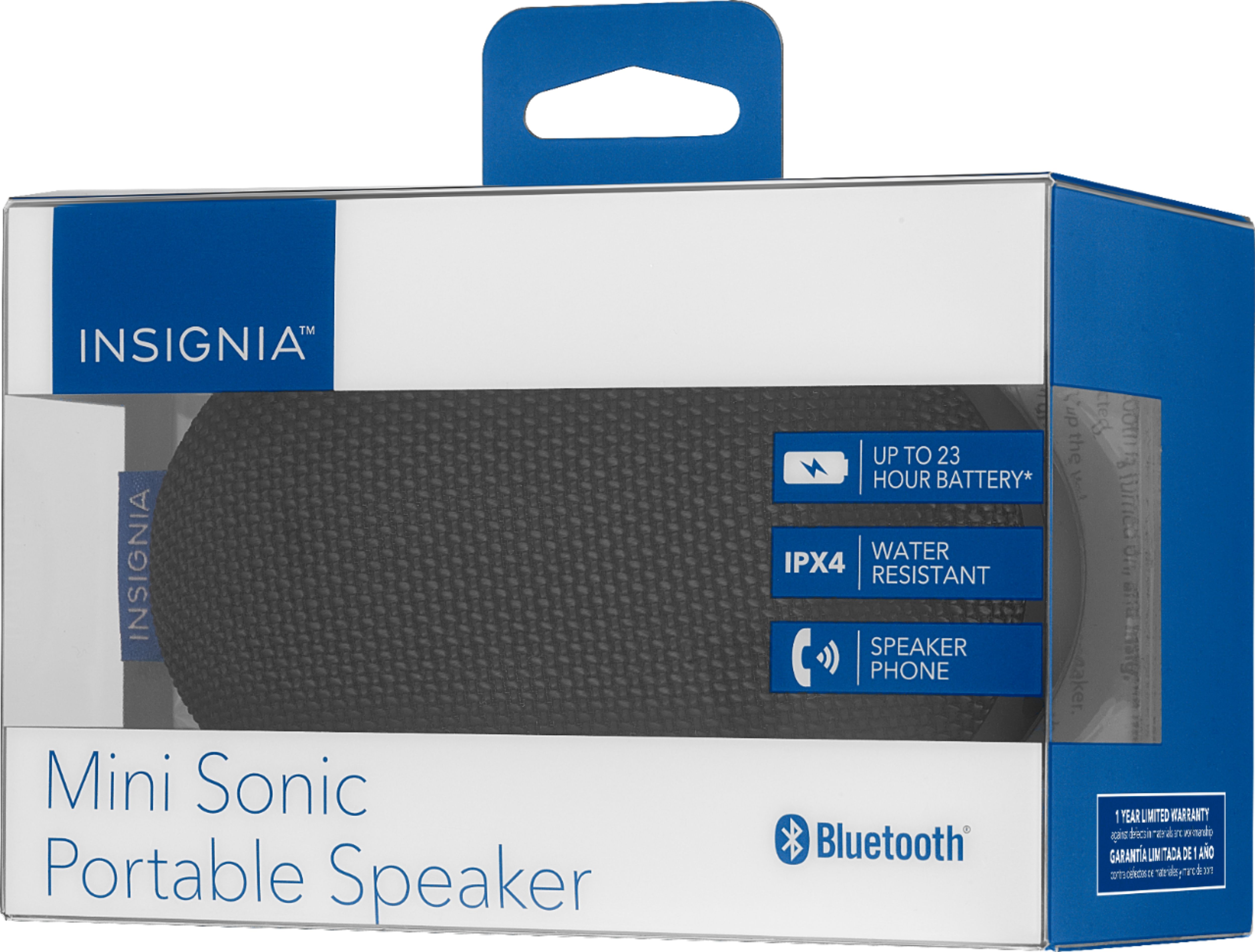 Insignia™ Mini Sonic Portable Bluetooth Speaker Black NS 