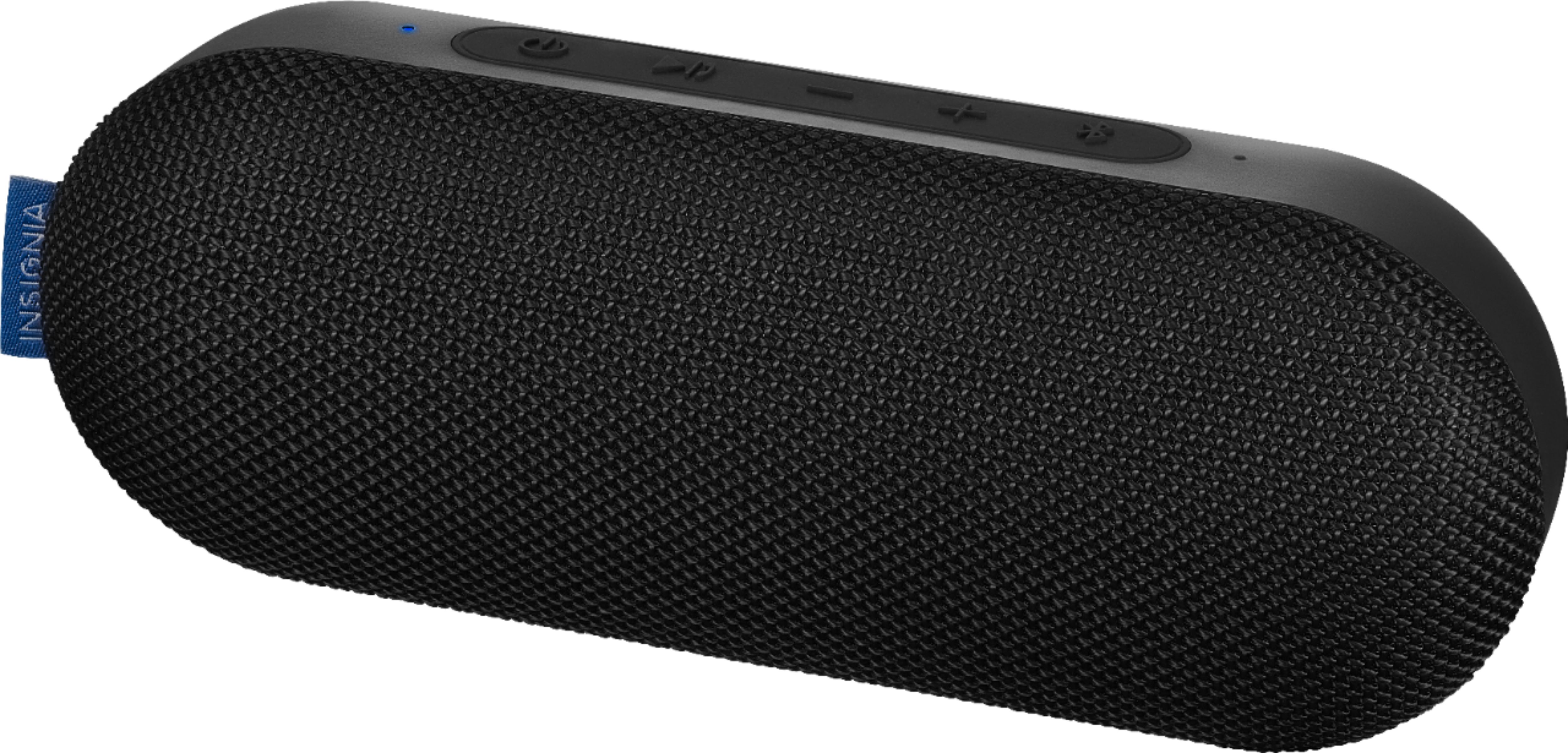 Left View: Boompods - Rokpod Portable Bluetooth Speaker - Grey