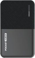Tzumi - PocketJuice Slim Pro 5,000 mAh Portable Charger for Most USB Enabled Devices - Black - Front_Zoom