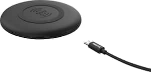 Tzumi - 5W Fast Charge Wireless Charging Pad for iPhone®/Android (2-Pack) - Black - Front_Zoom