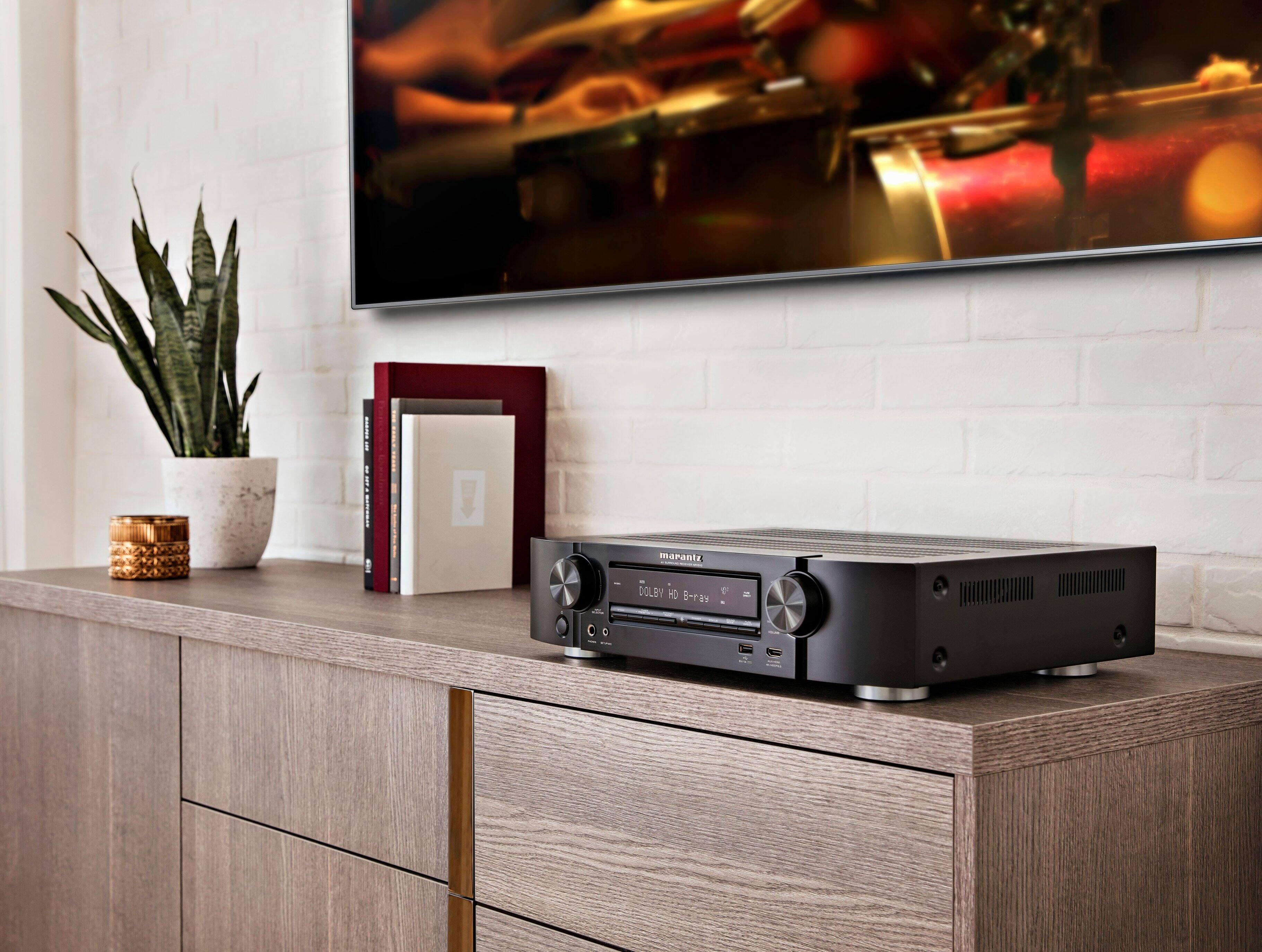 Alt View 13. Marantz - NR1510 NR 5.2-Ch. Bluetooth Capable With HEOS 4K Ultra HD HDR Compatible A/V Home Theater Receiver - Black.