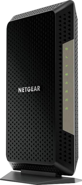 Front. NETGEAR - Nighthawk 32 x 8 DOCSIS 3.1 Cable Modem - Black.