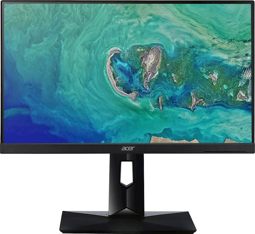 Front. Acer - Refurbished 27" IPS LED FHD Monitor - Black.