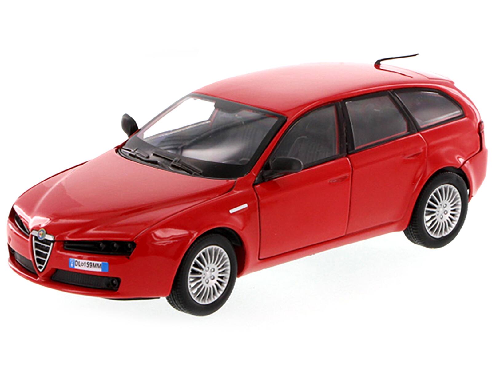 Alt View 1. Motormax - Alfa Romeo 159 SW Red 1/24 Diecast Car Model by Motormax.