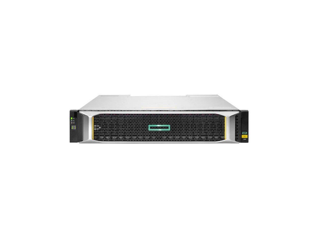 Alt View 4. HP - HPE MSA 2060 10GbE iSCSI SFF Storage - 24 x HDD Supported - 0 x HDD Installed - 24 x SSD Supported - 0 x SSD Installed - Black.