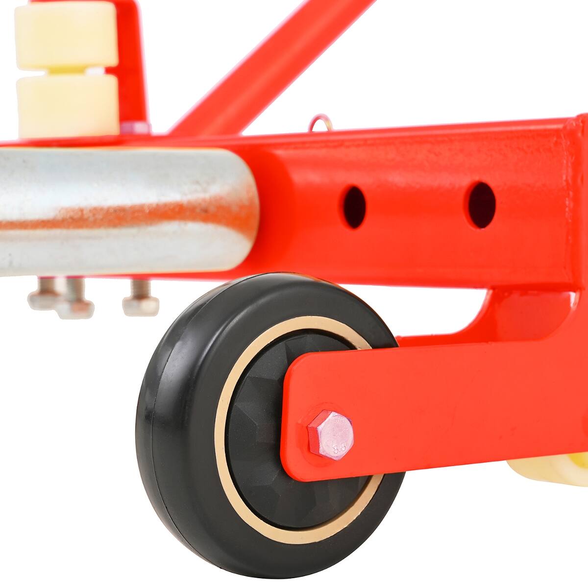 Alt View 6. Ropilly - Ropilly Adjustable Rolling Tire Dolly Heavy Duty Wheel Dolly for Tire Changes, Red, Fits 6.5 to 31.5 Inch Tires - Red.