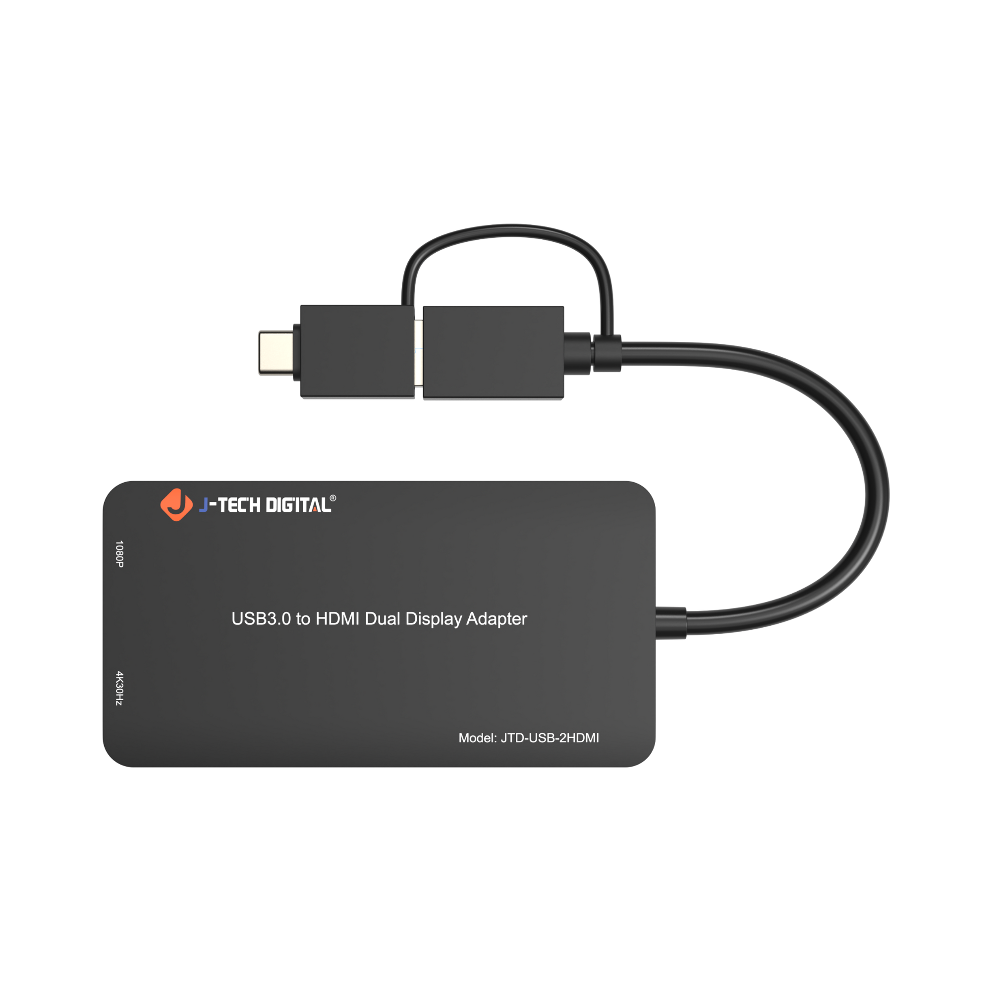 J-TECH DIGITAL USB3.0 to HDMI Dual Display Adapter Model: JTD-USB-2HDMI